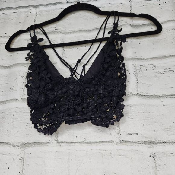 Intimately Free People Miss Dazie Bralette Black Size Small - Picture 4 of 10
